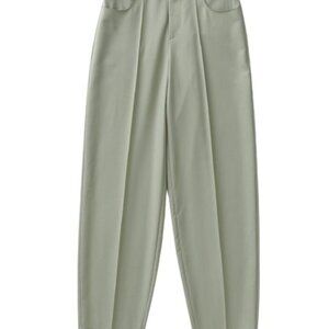 wool edge pants with decorative button, light weight by Aeron NWT